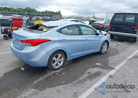 2013 Hyundai Elantra Gls from USA, damaged, VIN KMHDH4AE2DU518634
